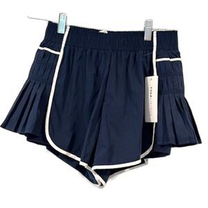 Yogalicious Courtside Chic Shorts Navy Blue XS NEW with Tags Tennis Active